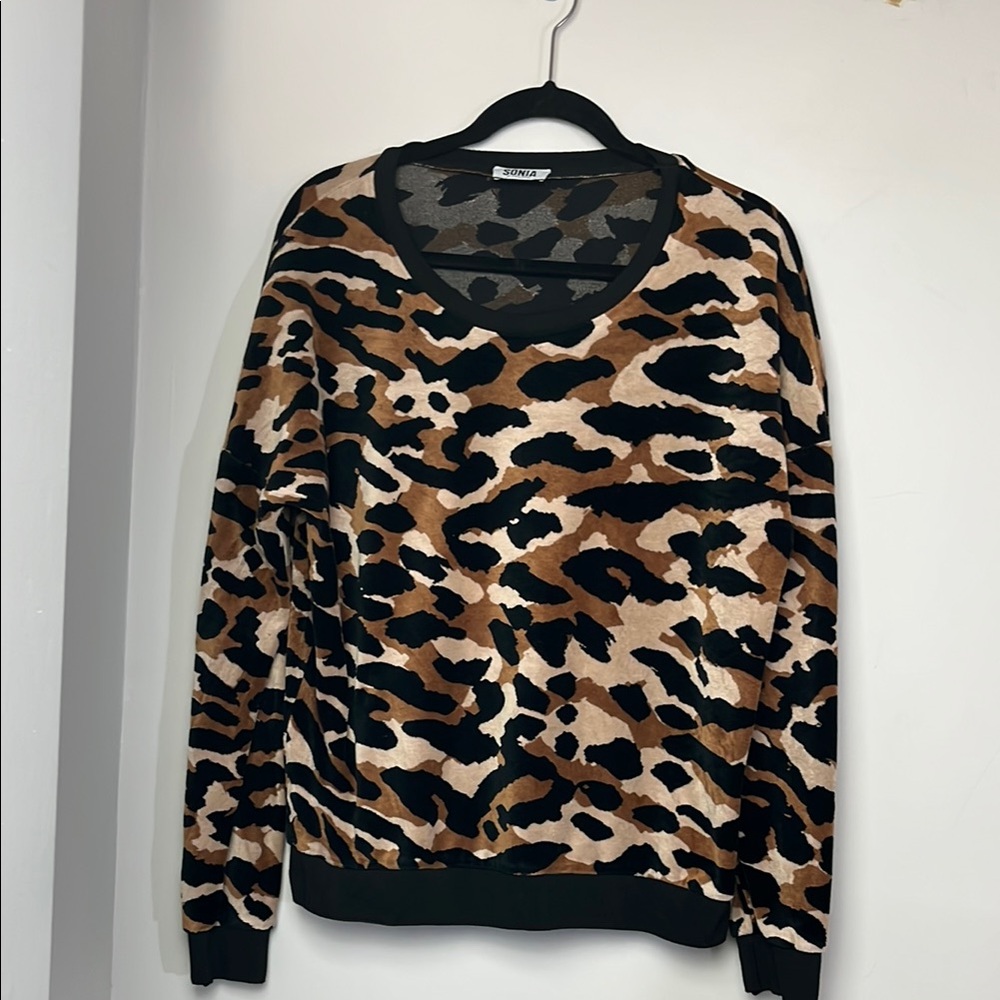 Sonia Rykiel leopard print sweater